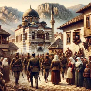 Ilustrativni prikaz okupacije BiH od strane Austo-Ugarske 1878.godine